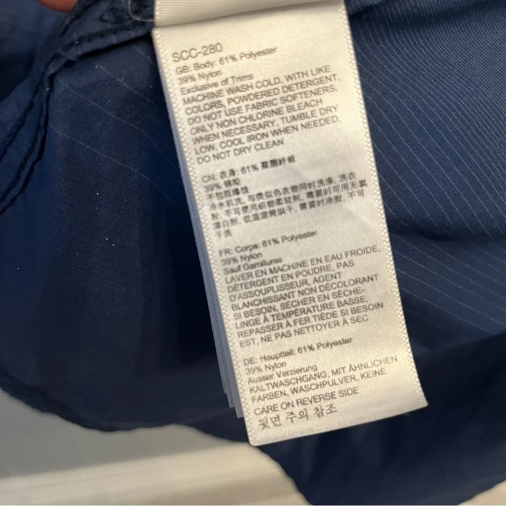 Marmot men’s shirt size Large blue ombre short sleeve button down outdoor hiking - Picture 6 of 10